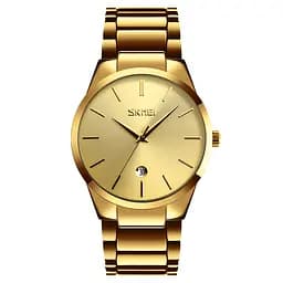 Чоловічий наручний годинник 9140GD Gold Skmei acs0029883