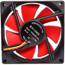 Вентилятор 80 мм Xilence XF037 гідродинамічний підшипник 80x80x25 мм чорно червоний