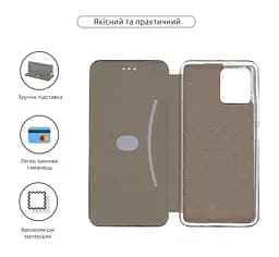 Чехол-книжка для Motorola G72, G-Case, черный, кожаный чехол-книга из экокожи (PU) и TPU, с магнитом, с подставкой и вместительным кардхолдером, противоударный, защита всего корпуса, ArmorStandart (ARM63922) - мініатюра 3