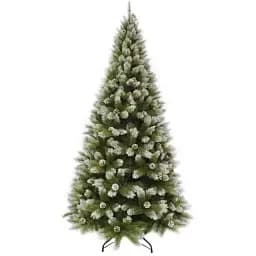 Сосна штучна Triumph Tree Forest Pittsburgh зелена з ефектом покриття інеєм та шишками 2.30 м