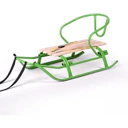 Санки Комета салатовые+спинка 7260 (2000904726349)(SN)