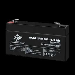 Акумулятор AGM LPM 6V - 1.3 Ah - мініатюра 3