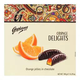 Мармелад жувальний Goplana Delights апельсин в шоколаді 190 г