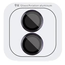 Защитное стекло Epik Metal Classic на камеру в упак. для Apple iPhone 16, 6.1/16 Plus 6.7 Черный/Black