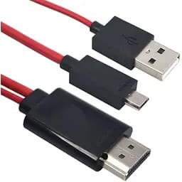 Кабель PowerPlant MHL microUSB HDMI