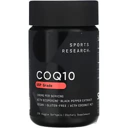 Натуральная добавка Sport Research CoQ10 100 mg 120 капсул