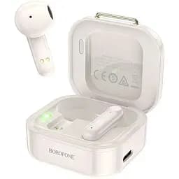 Беспроводные наушники Borofone BW16 в ретро дизайне белые