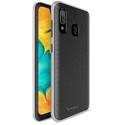 Чохол-накладка iPaky Bumblebee Series/PC Frame With TPU Case Samsung Galaxy A20/A30 Silver
