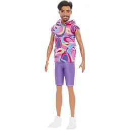 Лялька Barbie Модник Кен у вінтажному худі з коротким рукавом (HRH26)