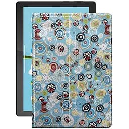 Чехол StatusCASE из экокожи для планшета Lenovo Tab M10 GHD X605FC Круги-цветные