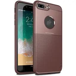 Чохол-накладка iPaky Shield Series/Elegant Grid Design TPU Hybrid Case Apple iPhone 7 Plus/8 Plus Brown