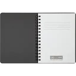 Книга записна Buromax Office в клітинку А6 спіраль темно-коричнева 96 аркушів (BM.24651150-19) - мініатюра 2