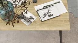 Стіл журнальний Монтана Ferrum-decor 45x100x50 Чорний метал ДСП Дуб Сонома 16 мм (FRD-106714) - мініатюра 2