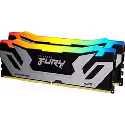 Модуль пам'яті для комп'ютера DDR5 48GB 8400 MHz Renegade RGB Silver XMP Kingston Fury (ex.HyperX) (KF584CU40RSAK2-48)
