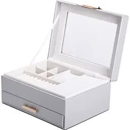 Скринька-органайзер для прикрас Yiwu 23x17x11 см сіра HP-5-36G