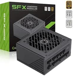 Блок питания 750 Вт, GameMax GS-750G, черный, SFX, модульный, 80+ золотистый, Active PFC, 9,2 см, 3xMolex/4xSATA/1x16-pin