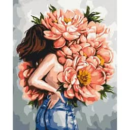 Картина по номерам Brushme Пионы женственности @Дарья Михайлишина 40x50 см