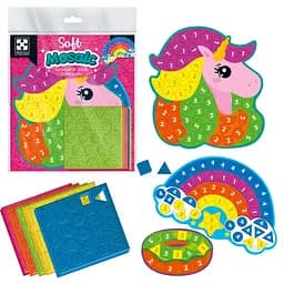 Набір для творчості зі плюшевою мозаїкою Vladi Toys Єдиноріг та Веселка, VT4511-17