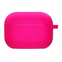 Силіконовий футляр з мікрофіброю для навушників Airpods Pro 2 / Pro Рожевий / Barbie pink