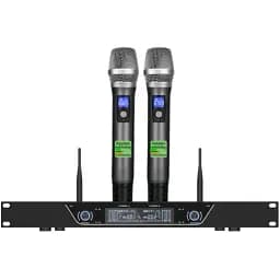 Бездротові мікрофони з базою Temeisheng LD-952 UHF 200 каналів чорні (42616-LD-952_2706)