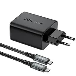 МЗП Acefast A17 PD65W GaN (1USB-A/1C/1HDMI) + кабель Type-C to Type-C Black - мініатюра 3