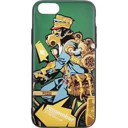 Чохол-накладка PUZOO TPU with UV Printing Punk Phone iPhone 7/8/SE 2020 Dark Green