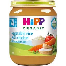 Органическое рагу HiPP овощное с рисом и курицей 125 г