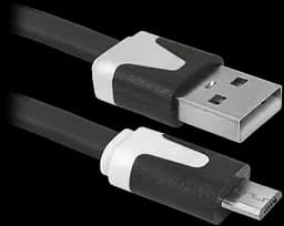 Кабель USB AM-micro BM, 1.0 м, USB08-03T черный Defender