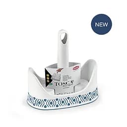 Держатель для стаканов TOSCA бело-синий (55901)