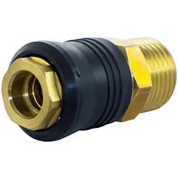 Соединение быстроразъемное пневматическое Intertool с внешней резьбой 1/2" латунь