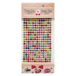 Наклейки декоративні "Стрази" Bambi F39 на планшеті 260 шт