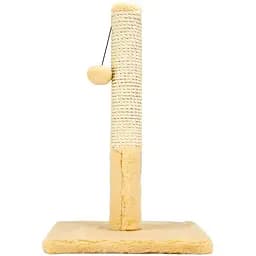 Когтеточка для кошек Пушистики на подставке 30х55 см бежевая