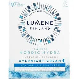 Нічний зволожуючий крем Lumene Lahde Hydration Recharge, 50 мл (8000020066655) - мініатюра 2