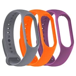 Комплект силіконових ремінців для фітнес браслетів Xiaomi Mi Band 3/4, Silicone, beat, зі зручною застібкою, на фітнес трекер та смарт годинник, ArmorStandart (ARM87029) - мініатюра 2