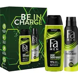 Уценка. Набор Fa Men Energy Boost. Be In Charge Гель для душа 250 мл + Антиперспирант-ролик 50 мл