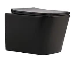 Унитаз подвесной Qtap Tern New Ultra Quiet, с сиденьем Slim Duroplast/Soft-close/Quick Release QT17332303ASMB