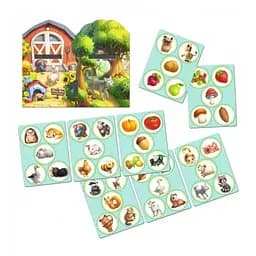 Настільна гра Ubumblebees Дикі та свійські тварини PSF021 сортер-комодик дерев'яна