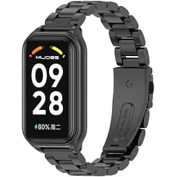 Металлический ремешок Mijobs для фитнес браслета Xiaomi Redmi Smart Band 2 Black