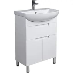 Тумба Мойдодир Тетріс 60 з умивальником Arteco 60 Білий