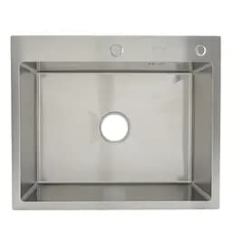 Кухонная мойка Gappo GS6050 накладная 600x500 мм, нержавеющая сталь, Нержавеющая сталь