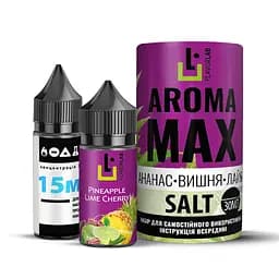 Набір компонентів для самозамісу сольової заправки Flavorlab Aroma MAX 30 мл Ананас-Вишня-Лайм, 0-65 мг (17938)