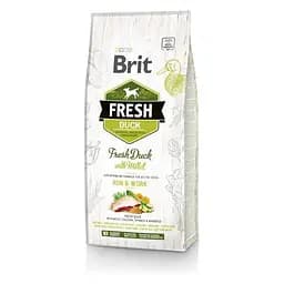 Сухий корм для активних собак малих і середніх порід Brit Fresh Duck/Millet Activ Run/Work 2.5 кг