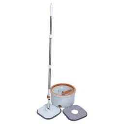 Комплект для уборки MOP BUCKET SET швабра с отжимом 119 см и ведром 7 л Голубой Household HP-35015-45