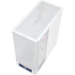 Корпус ModeCom VOLCANO AQ500 ARGB MIDI FRONT LCD 6,2” 4x120mm fans WHITE без БЖ ATX - мініатюра 8