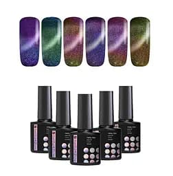 Набір гель-лаків "котяче око 9D" Reglance "Siren" 7.5 мл