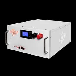Акумулятор LP LiFePO4 51,2V - 230 Ah (11776Wh) (BMS SP 200A/100A) RM RS485/CAN LCD WH - мініатюра 2