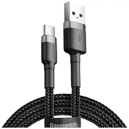 Кабель Baseus Cafule cable USB For Type-C 2A 2m Gray Black