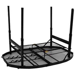 Стіл Bo-Camp Woodbine Oval 100x70 cm Black/Wood look (1404185) - мініатюра 6