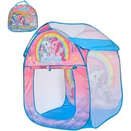 Яскравий дитячий намет Intex MR 0695 у формі будиночка з принтом єдинорога (75x71x91 см)