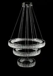 Світлодіодна люстра Splendid Ray L8015/400+600+800/3 LED (CH+Clear) з кришталем, хром, 235 Вт - мініатюра 4